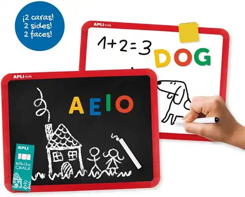 Magnetic White and Chalkboard